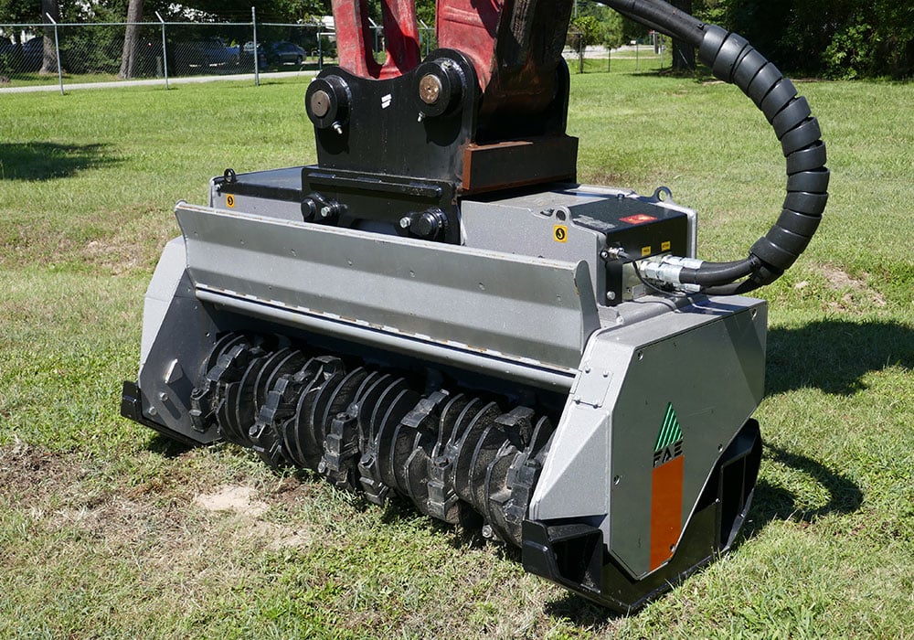 Rowmec offers a full line of mulching attachments